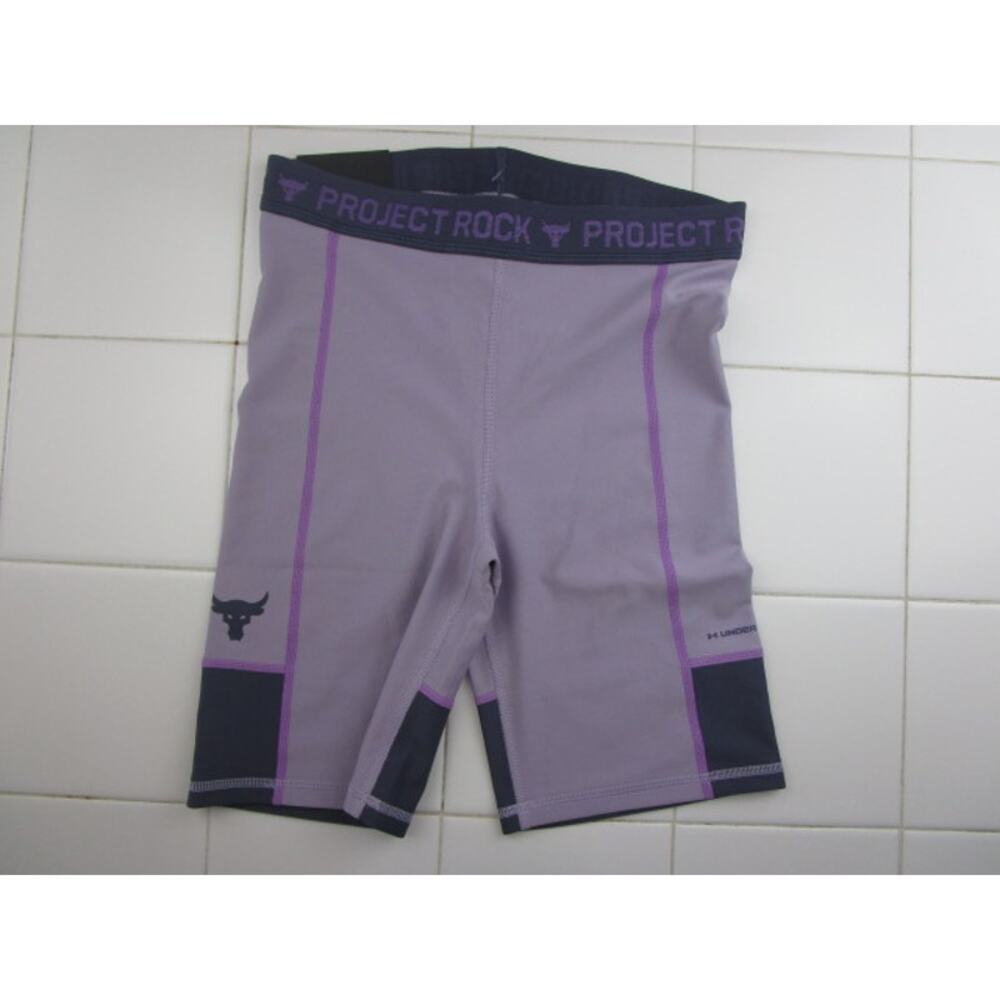 Under Armour Project Rock Compression Bike Shorts High Rise Women's Small